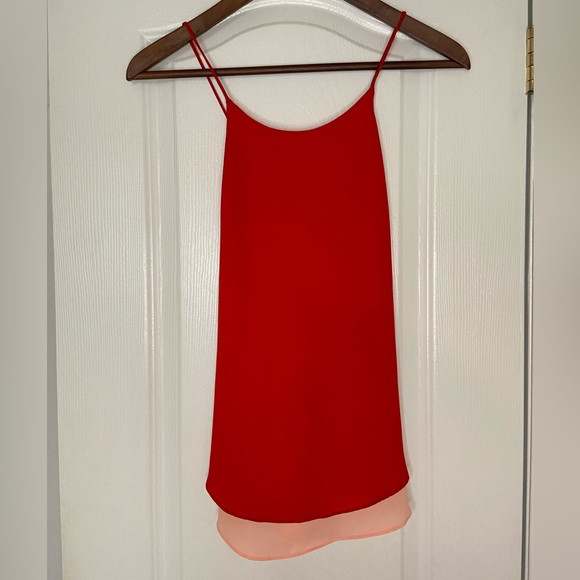 Zara Strappy Low Back Red Top - Picture 2 of 4